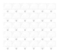 SLEEKEE Lot de 30 écussons transparents pour téléphone portable, clip pour coque de téléphone portable, écussons universels pour téléphone portable, clip pour cordon, Transparent, 3,5*5,5cm