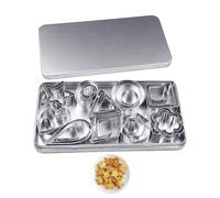 SLEEKEE Lot de 30 emporte-pièces anti-adhésifs en acier inoxydable