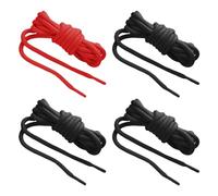 SLEEKEE Lot de 4 paires de lacets de randonnée de 120 cm de long, lacets ronds en corde de 5 mm de diamètre, lacets résistants à la déchirure, adaptés aux chaussures de randonnée et de travail,