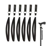 SLEEKEE Lot de 6 cordes pour béquilles - Sangles de poignet en nylon - Bâtons de randonnée - Accessoires de béquille - Corde universelle - Sangles de fixation pour béquilles - Convient aux personnes