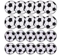 SLEEKEE Patchs De Football 20 Pièces, Patchs en Tissu Brodés De Dessins Animés, Patchs À Repasser, Peuvent Être Utilisés sur Les Vêtements, Les Chapeaux, Les Sacs