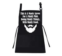 SLEEKEE Tablier Imprimé Lettre 1 Pièce, Tablier Créatif, Tablier Imperméable, Tablier Anti-Huile, Tablier De Cuisine, Tablier De Travail