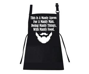 SLEEKEE Tablier Imprimé Lettre 1 Pièce, Tablier Créatif, Tablier Imperméable, Tablier Anti-Huile, Tablier De Cuisine, Tablier De Travail