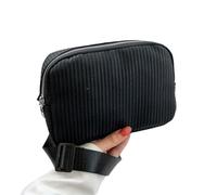 Sleeks Sac banane portable en nylon pour femme active pour la course à pied, la marche, le fitness, l'entraînement, les hanches, les voyages, le jogging, le cyclisme, sac de taille compact en plein