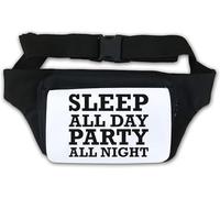 Sleep All Day Party All Night Sac banane Blanc