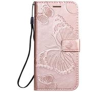 Sleep bear)Coque/Etui Housse pour Huawei Honor 20/20 Pro/Nova 5T, Papillons et Animaux Motif en PU Etui en Cuir, Portable Wallet Flip de Téléphone Case Protection Cover-Or Rose