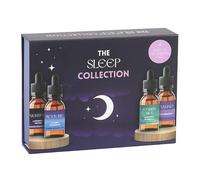 Sleep Collection Lot d'huiles essentielles - 4 mélanges de 10 ml (lavande, vétiver, camomille, patchouli, géranium rose) pour une détente, des nuits calmes et reposantes - Comprend des couvercles