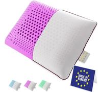 SLEEP COMFY Luxury Oreiller Rafraichissant, Oreiller Orthopédique Infusé à la Lavande Oreiller Memoire de Forme pour les personnes dormant sur le dos, ventre et le, Coussin d'aromathérapie avec Housse