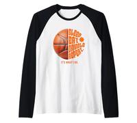 Sleep Eat Dribble Repeat Basketball Player Retro Sport Manche Raglan