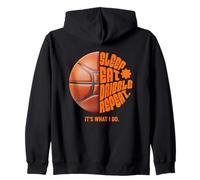 Sleep Eat Dribble Repeat Basketball Player Retro Sport Sweat à Capuche