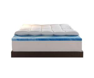 Sleep Innovations Surmatelas Double Couche de 10 cm. Fabriqué aux États-Unis. King Size