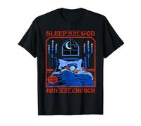 Sleep is My God Sarcastic Retro Vintage Funny Adult Humor T-Shirt