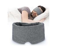 Sleep Mask Blackout - Comfortable & Breathable Eye Mask for Sleeping Adjustable Blinder Blindfold Airplane with Travel Pouch - Best Night Companion Ey