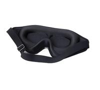 Sleep Mask Blindfold Sleeping Aid Eye Soft Memory Foam Face Eyeshade 99% Blockout Light Slaapmasker Cover Patch(Black)
