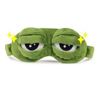Sleep Masks for Women,Eye Mask for Sleeping, Night Mask Frog Cute Block Out Light, Soft Comfort Eye Shade Cover for Travel Yoga Nap, Green (1PC)