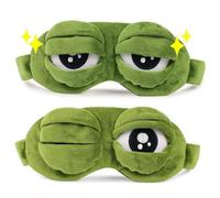 Sleep Masks for Women,Eye Mask for Sleeping, Night Mask Frog Cute Block Out Light, Soft Comfort Eye Shade Cover for Travel Yoga Nap, Green (2)