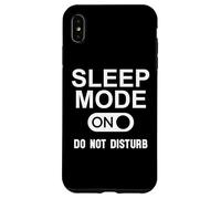 Sleep Mode on Please Don't Disturb I'm Sleeping I Love Naps Coque pour iPhone XS Max