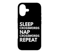 Sleep Nap Crosswords Repeat Lover Puzzler Coque pour iPhone 17