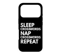 Sleep Nap Crosswords Repeat Lover Puzzler Coque pour iPhone 17 Pro