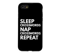 Sleep Nap Crosswords Repeat Lover Puzzler Coque pour iPhone SE (2020) / 7/8