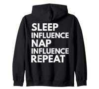 Sleep Nap Influence Créateur de Contenu pour influenceurs récurrents Sweat à Capuche