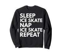 Sleep Nap Patin à Glace Répétition Amateur de Patinage sur Glace Sweatshirt