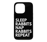 Sleep Nap Rabbits Repeat Rabbit Alover Coque pour iPhone 13 Pro