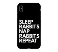 Sleep Nap Rabbits Repeat Rabbit Alover Coque pour iPhone XS Max