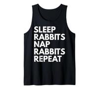 Sleep Nap Rabbits Repeat Rabbit Alover Débardeur