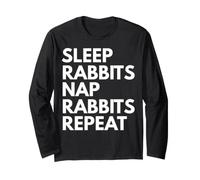 Sleep Nap Rabbits Repeat Rabbit Alover Manche Longue