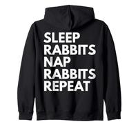 Sleep Nap Rabbits Repeat Rabbit Alover Sweat à Capuche