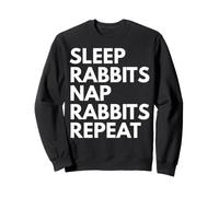 Sleep Nap Rabbits Repeat Rabbit Alover Sweatshirt