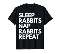 Sleep Nap Rabbits Repeat Rabbit Alover T-Shirt Graphique avec Valeur, Homme, Noir, M