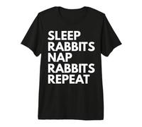 Sleep Nap Rabbits Repeat Rabbit Alover T-Shirt Haut de Gamme