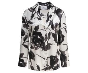Sleep No More chemise femme blanche et noire en soie - L