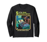 Sleep Paralysis Demon Sarcastic Retro Funny Adult Humor Manche Longue