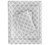 Sleep Philosophy Cosy Flanelle de lit, Coton, Grey Geo, California King