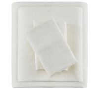 Sleep Philosophy True North Parure de lit 4 pièces en Flanelle Chaude 100% Coton - Imprimé Fantaisie, Animaux, étoiles, Mignonne, Ultra Douce pour Temps Froid, lit Double, Ivoire uni