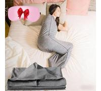 Sleep Pod Adulte, Sac de Couchage Portable, Couverture câlin for Adultes, Couverture de Compression sensorielle Respirante for soulager Le Stress et la Relaxation, Sac de Couchage Portable(Gray,XL)