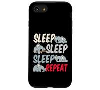 Sleep Sleep Repeat Pyjama Mignon Koala endormi Coque pour iPhone SE (2020) / 7/8