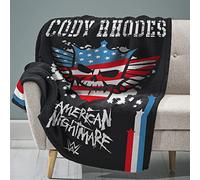 Sleep Squad WWE Cody Rhodes American Nightmare Couverture en Peluche Raschel Super Douce 152,4 x 203,2 cm