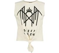 Sleep Token Amplified Collection - Crystalina Logo Femme Top Blanc cassé S