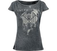 Sleep Token Take Me Back Femme T-Shirt Manches Courtes Noir/Gris S 100% Coton Large