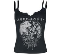 Sleep Token Take Me Back to Eden Femme Top Noir S 95% Viscose, 5% Élasthanne Regular/Coupe Standard