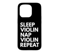 Sleep Violon Nap Repeat Drôle Musicien Violoniste Coque pour iPhone 15 Pro