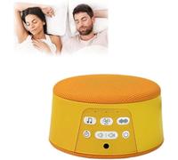 Sleep White Noise Machine, Non-looping Sound Machine with 29 High-Fidelity Sounds, Timer & Fade-Out, Portable Sleep Noise Machine for Adults Baby Kids, for Travel Office & Home (Yellow)