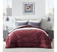 SLEEP ZONE Couette King Size Insert de couette Alternative au duvet Couette réversible Literie légère, douce et respirante Toutes saisons Côté A