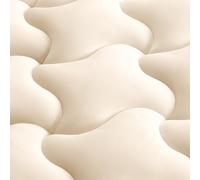 SLEEP ZONE Surmatelas de Luxe pour Chambre à Coucher, Chambre d'amis, Housse de Matelas Respirante et rafraîchissante avec Poche Profonde, Confortable et Doux (Beige, Grand lit)