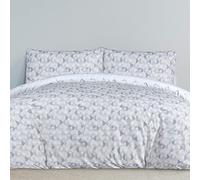 Sleepdown Circle Geo Parure de lit réversible avec Housse de Couette et taies d'oreiller - Doux et Facile d'entretien - Bleu - King Size (230 x 220 cm)