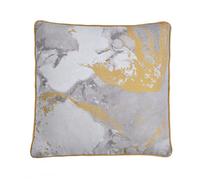Sleepdown Coussin rembourré imprimé marbre métallique Doux décoratif carré en Coton pour décoration d'intérieur, canapé, Chambre à Coucher, 45 cm x 45 cm
